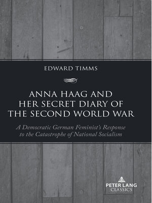 cover image of Anna Haag and her Secret Diary of the Second World War